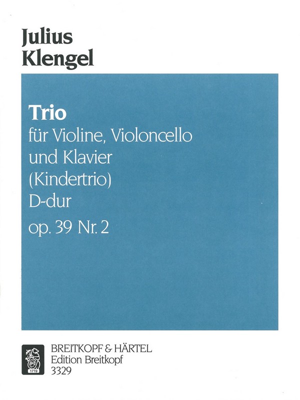 Kindertrio D-Dur op.39,2  für Klaviertrio  