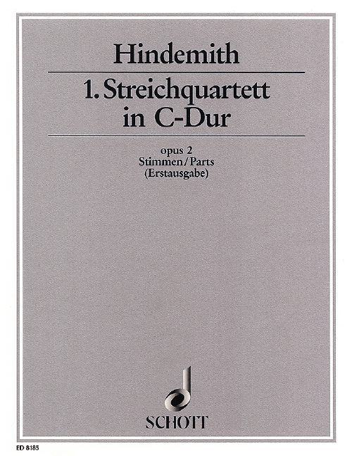 1. Streichquartett C-Dur op. 2  für Streichquartett  Stimmensatz