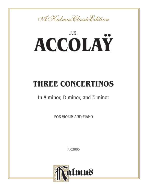 3 concertinos  for violin and piano  