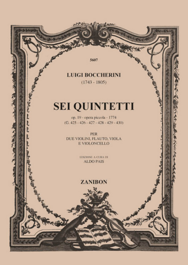 6 Quintette op.19 für  Flöte und Streichquartett  Studienpartitur