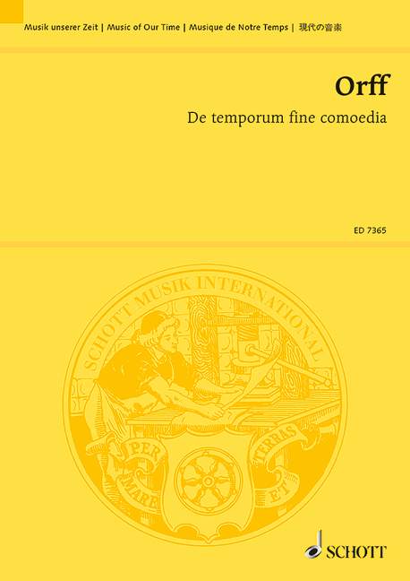 De temporum fine comoedia  für Soli, Sprecher, Chor und Orchester  Dirigier- und Studienpartitur - Fassung von 1981