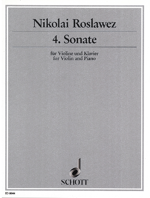4. Sonate  für Violine und Klavier  