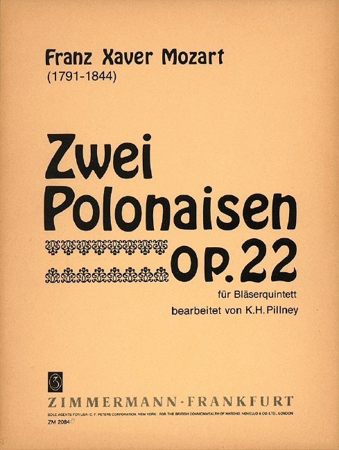 2 Polonaisen op.22 für Flöte, Oboe,  Klarinette, Horn und Fagott  
