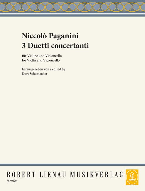 3 Duetti concertanti  für Violine und Violoncello  