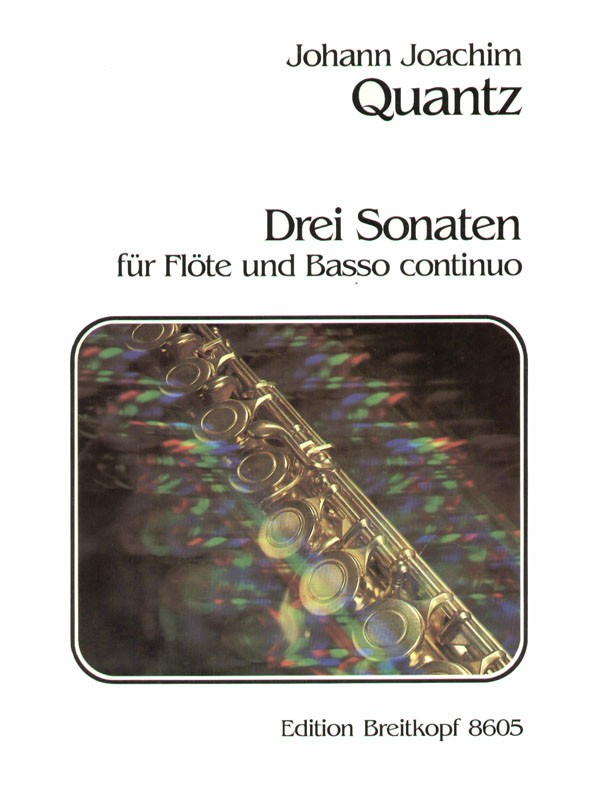 3 Sonaten QV1,75  QV1,114  QV1,150  für Flöte und Bc  