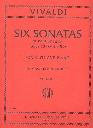 6 Sonatas op.13 vol.1 (nos.1-3)  for flute and piano  