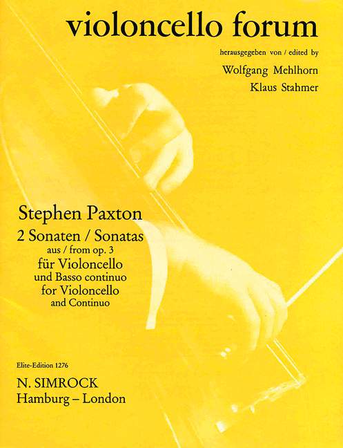 2 Sonaten aus op.3  für Violoncello und Bc  