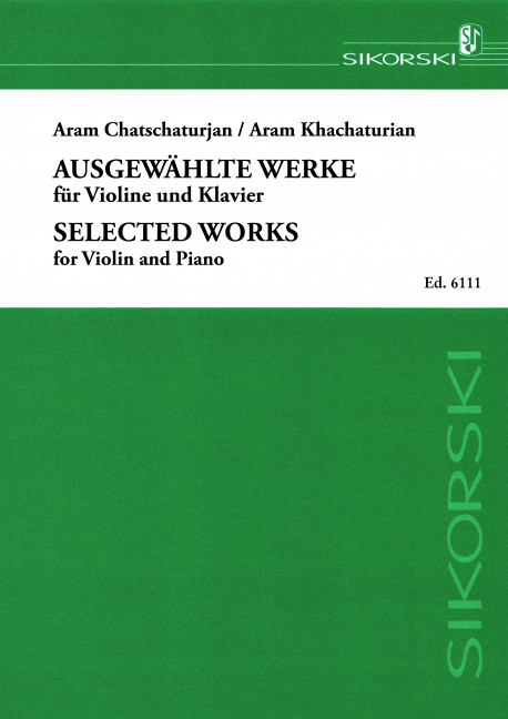 Ausgewählte Werke für Violine  und Klavier  