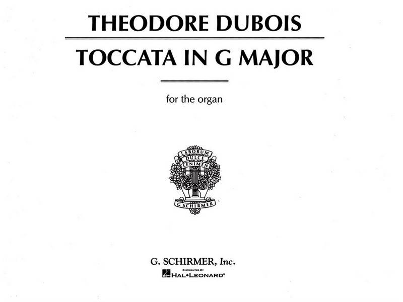 Toccata G major for organ