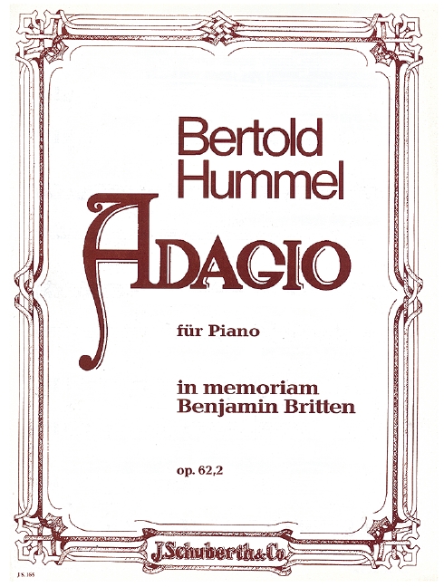 Adagio op. 62, 2  für Klavier  