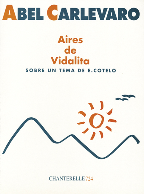 Aires de vidalita sobre un tema de E. Cotelo  for guitar solo  