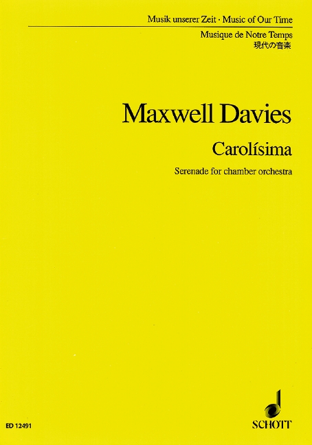 Carolisma - Serenade  for chamber orchestra  Studienpartitur