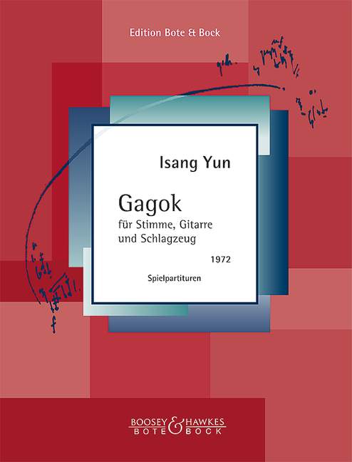 Gagok (1972)  für Gesang, Gitarre und Schlagzeug  3 Spielpartituren