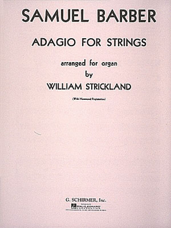 Adagio for strings  for organ  
