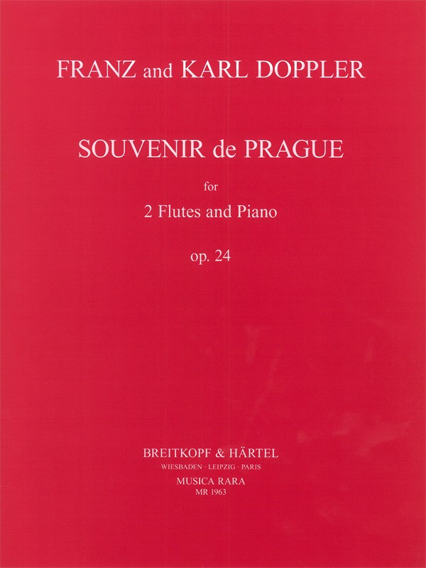 Souvenir de Prague op.24  für 2 Flöten und Klavier  