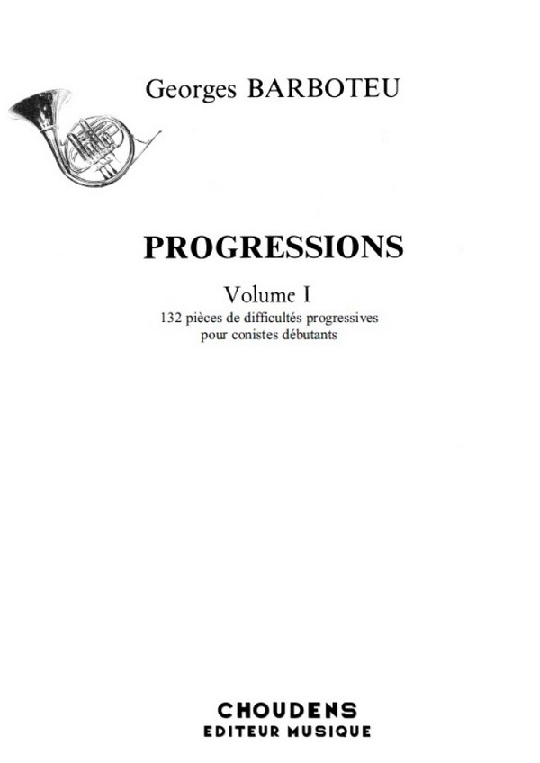 Progressions vol.1  pour cor  