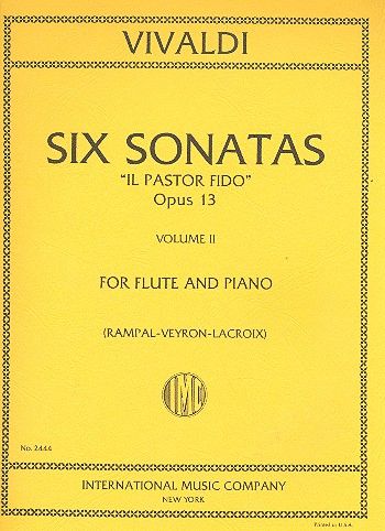 6 Sonatas op.13 vol.2 (nos.4-6)  for flute and piano  