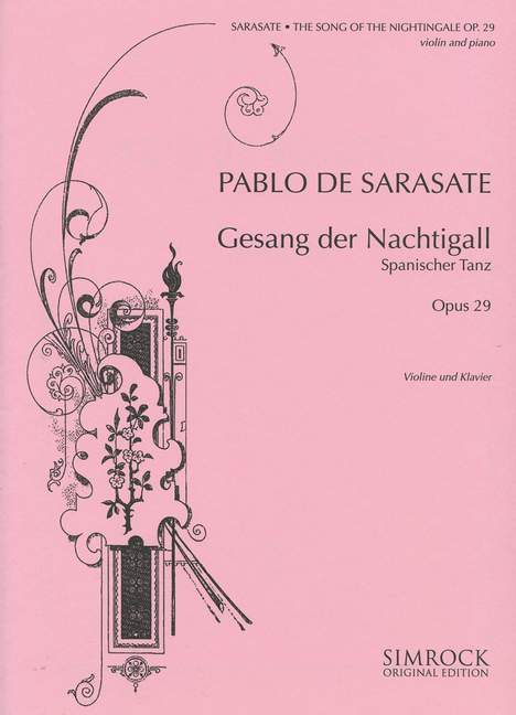 Gesang der Nachtigall op.29 - Spanischer Tanz  für Violine und Klavier  