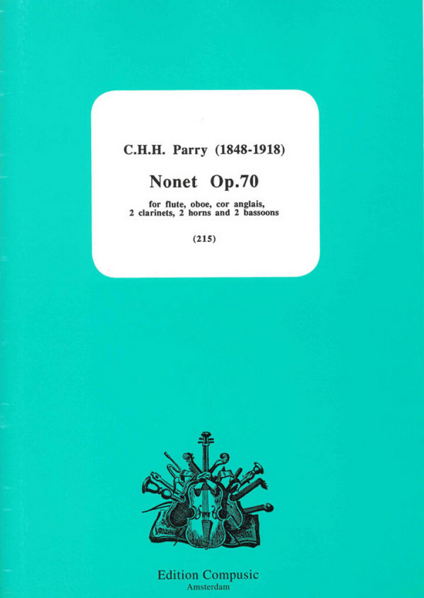 Nonet op.70  for flute, oboe, cor, anglais, 2 clarinets, 2 horns and 2 bassoons  score and parts