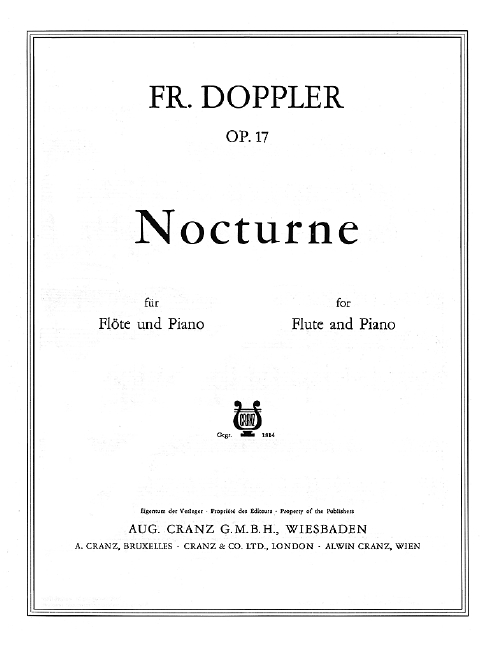 Nocturne op.17  für Flöte und Klavier  