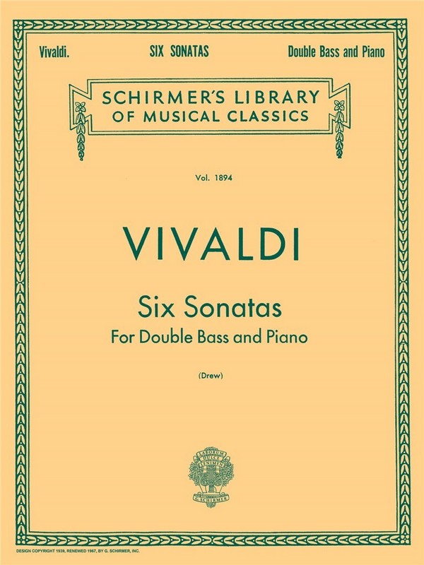6 Sonatas for double bass and piano    