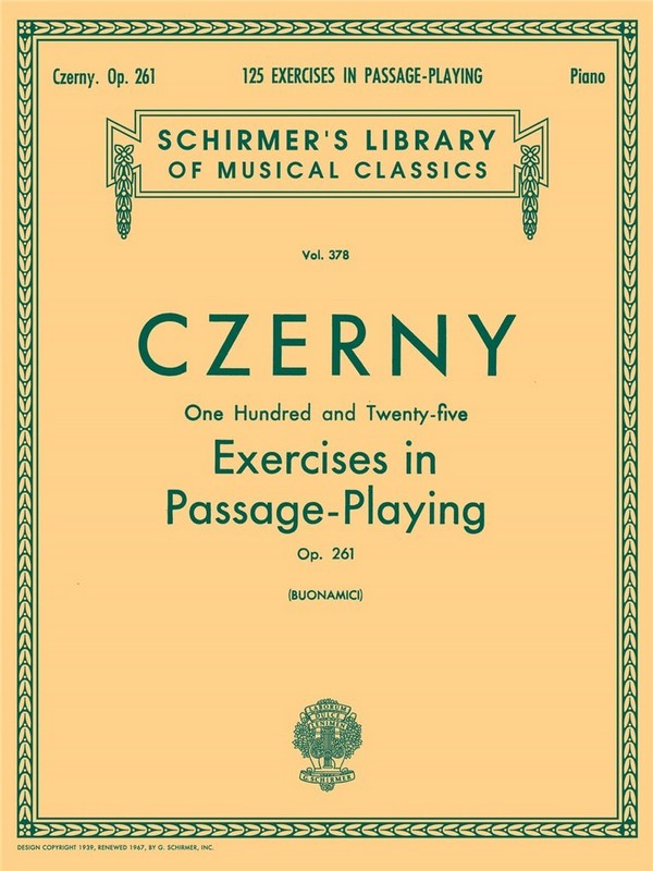 125 Exercises in Passage-Playing  op.261 for piano  