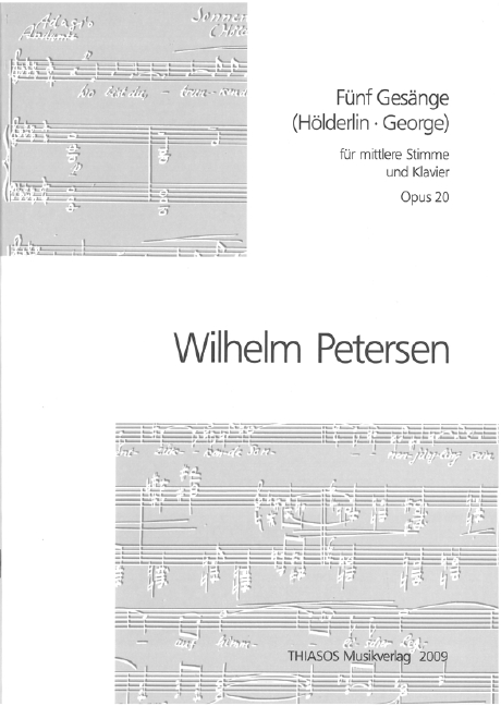 5 Gesänge op. 20  für Gesang (mittel) und Klavier  