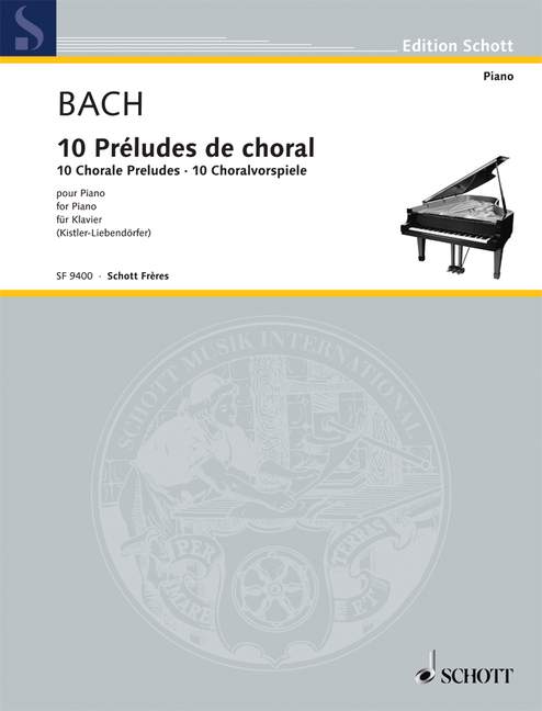 10 Preludes de chorals d'orgue  pour piano  