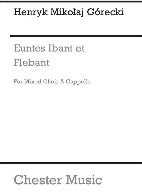 Euntes ibant et flebant op.32  für 12stg. gem Chor a cappella  Partitur