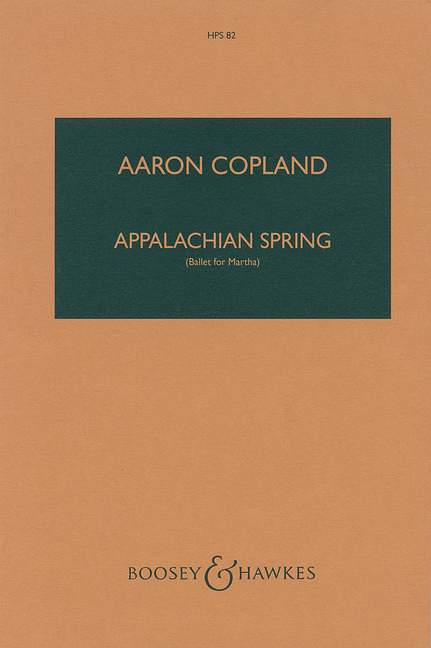 Appalachian Spring HPS 82  für Orchester  Studienpartitur