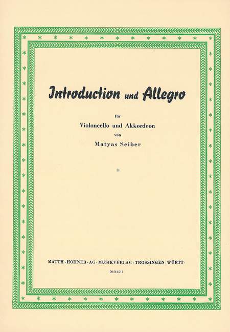 Introduktion und Allegro  für Violoncello und Akkordeon  