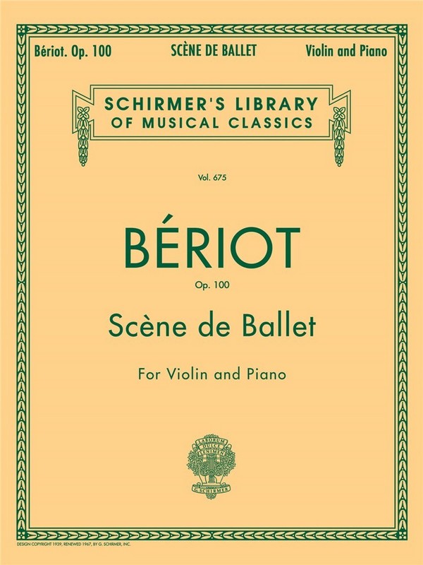 Scène de ballet op.100  for violin and piano  