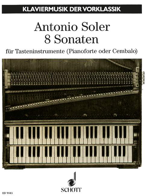 8 Sonaten  für Tasten-Instrument (Pianoforte oder Cembalo)  