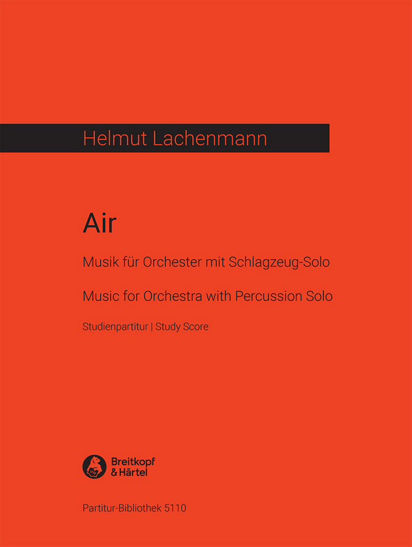 Air Musik  für grosses Orchester und Schlagzeug solo  Studienpartitur