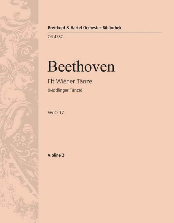 11 Wiener Tänze WoO17  für Orchester  Violine 2
