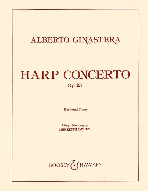 Harfenkonzert op. 25  für Harfe und Orchester  Klavierpartitur