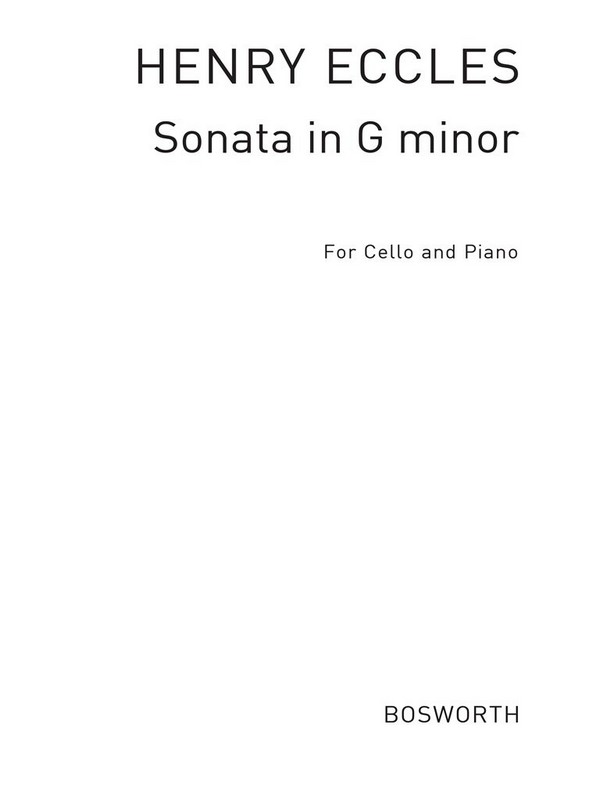 Sonata g minor  for cello and piano  
