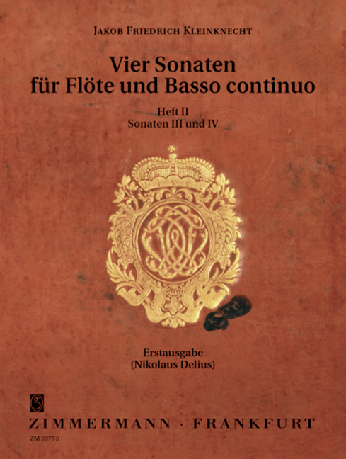 4 Sonaten Band 2 (Nr.3-4)  für Flöte und Bc  