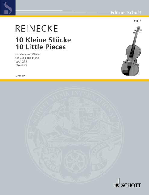 10 Kleine Stücke op. 213  für Viola und Klavier  