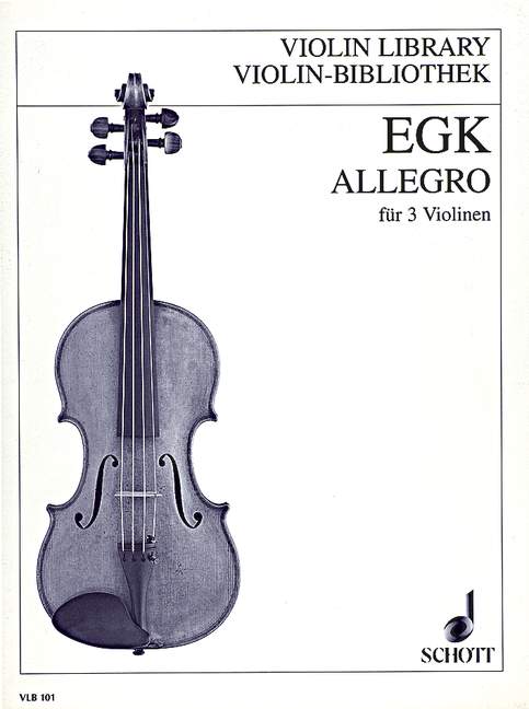 Allegro  für 3 Violinen  Partitur und Stimmen