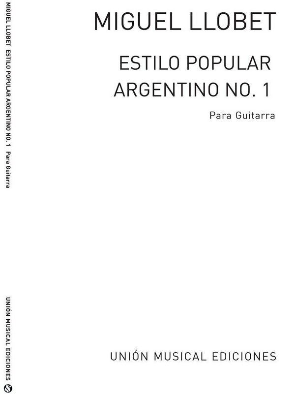 Estilo popular Argentino no.1  para guitarra  