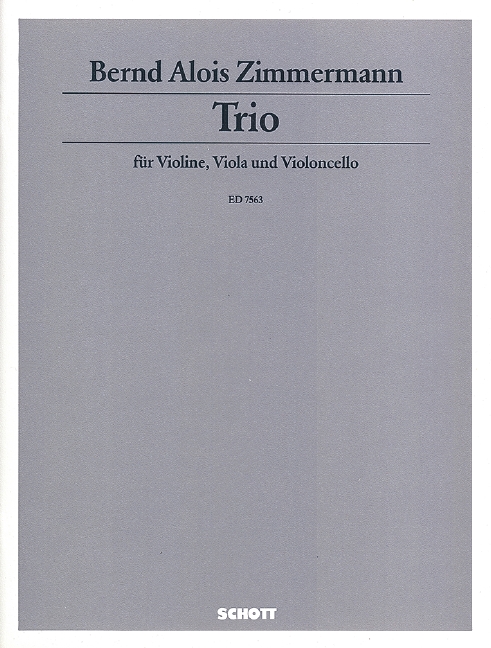 Trio  für Violine, Viola und Violoncello  Partitur und Stimmen