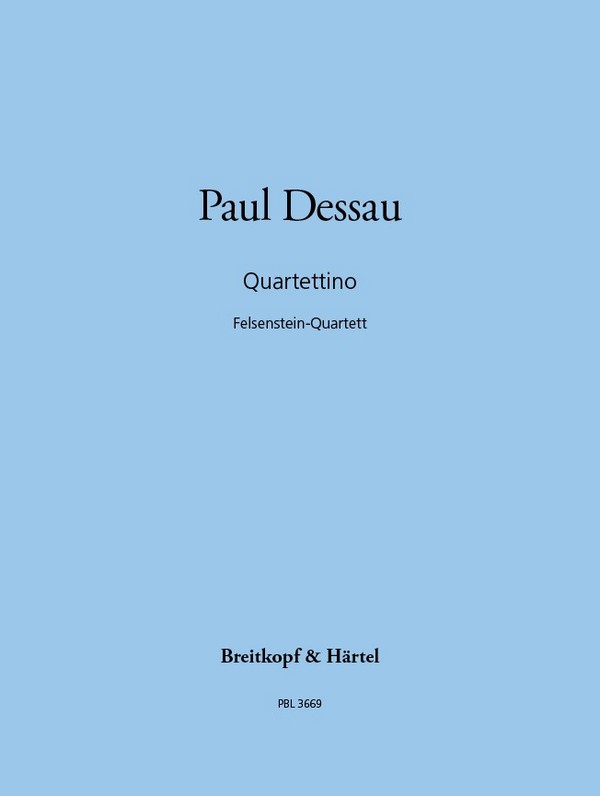 Quartettino Streichquartett Nr.5  für 2 Violine, Viola und Violoncello  Studienpartitur