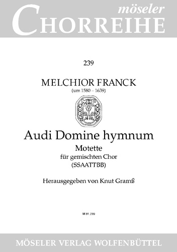Audi domine hymnum - Motette  für gem Chor (SSATTBB) a cappella  Singpartitur
