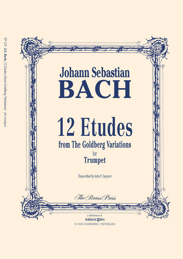 12 Etudes from the Goldberg  Variations for trumpet  