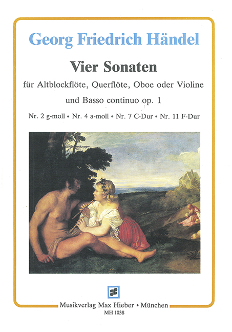 4 Sonaten aus op.1  für Altblockflöte und Bc  