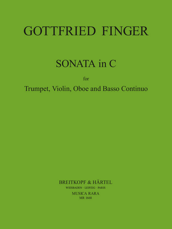 Sonata  for trumpet, violin, oboe and bc  score and parts