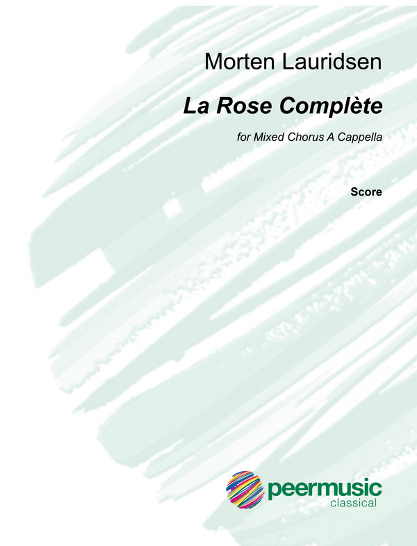 La Rose Complète  for mixed chorus a cappella (with piano for rehearsal)  score (frz)