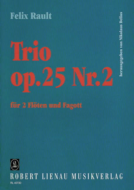 Trio op.25,2  für 2 Flöten und Fagott  Partitur und Stimmen