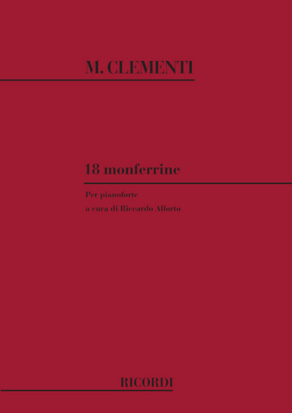 18 Monferrine  für Klavier  